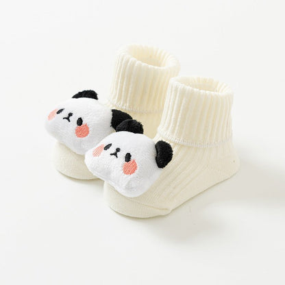 Cute 3D Anti-Slip Baby Ankle Socks (6-Pack)