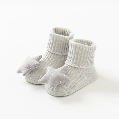 Cute 3D Anti-Slip Baby Ankle Socks (6-Pack)